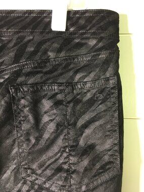 rag & bone New York Nina High-Rise Zebra Stripe Ankle Skinny Jeans Sz 27